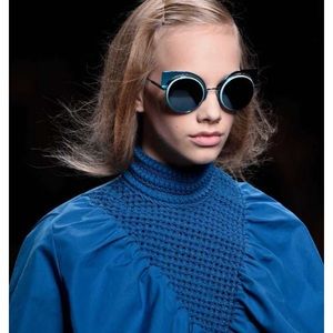 Fendi cat eye electric blue sunglasses designer